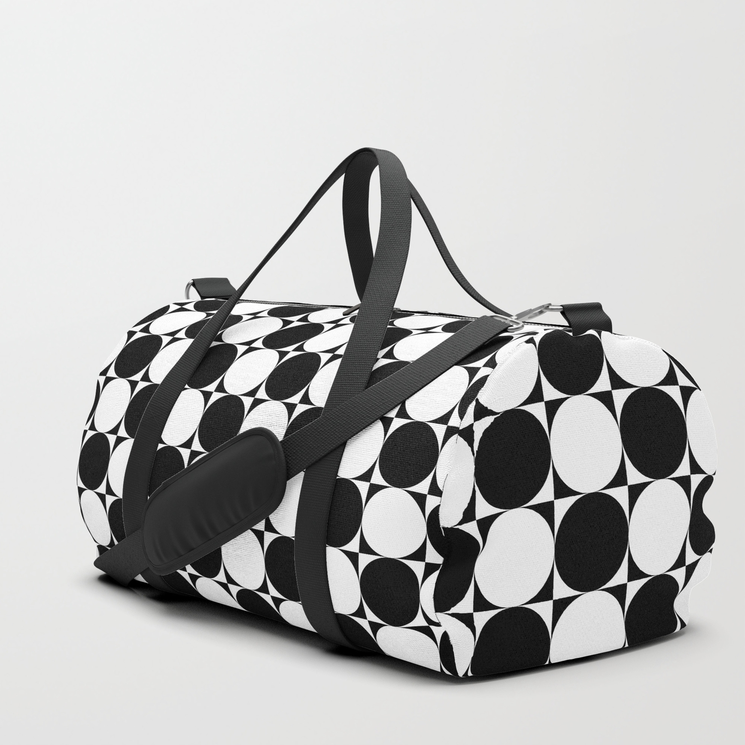 checkered duffle bag