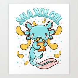 Cute Axolotl Art Prints For Any Decor Style Society6 Cute Axolotl Art Prints For Any Decor Style Society6