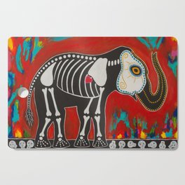 Day of the Dead Elephant Cutting Board