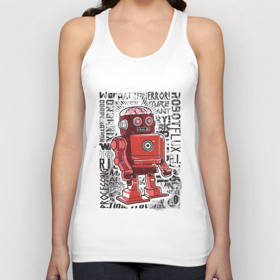 Robot Flux Unisex Tank Top