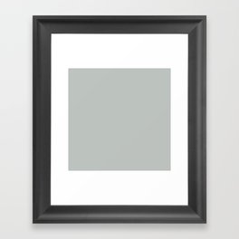 Cloudy Gray Framed Art Print