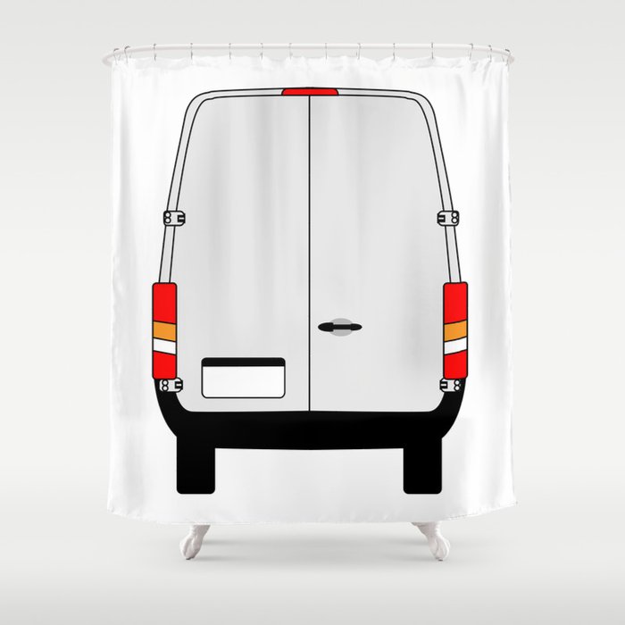 Small Van Back Doors Shower Curtain By Homestead Society6