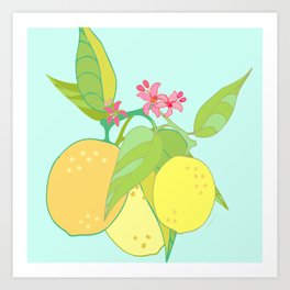 Lemon Twist Art Print