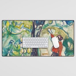 Edvard Munch - Woman Picking Fruit (Kvinner høster frukt) Desk Mat