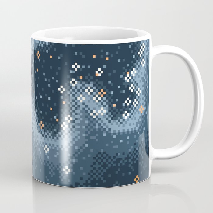Grey Rift Galaxy (8bit) Coffee Mug