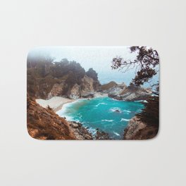 Big Sur California Bath Mat | Ocean, Rocky, Blue, Color, Photo, Sky, Digital, Landscape, California, Sea 