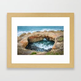 Devil's Punchbowl Framed Art Print | Coastline, Longexposure, Newport, Oregon, Coast, Ocean, Wanderlust, Background, Nature, Devilspunchbowl 