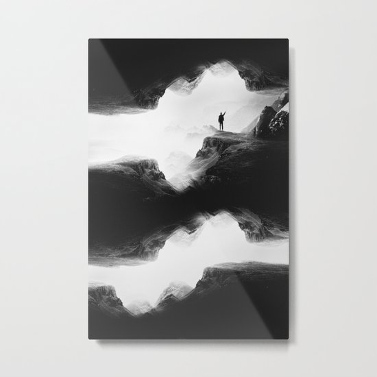 Hello from the The Upside Down World Metal Print