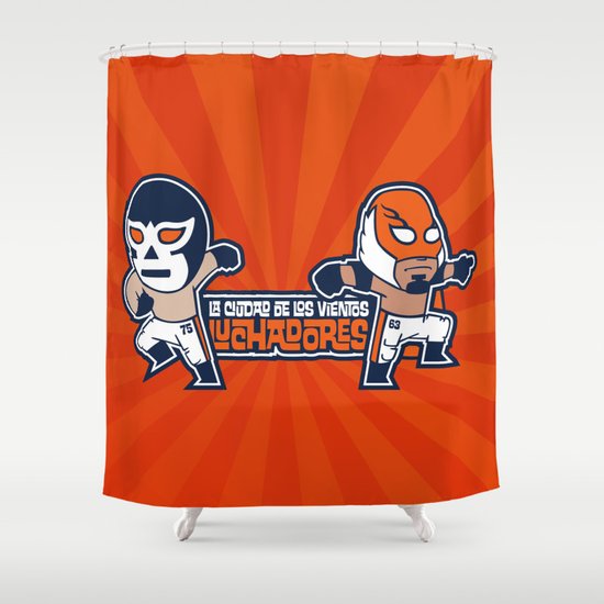 Los Luchadores Shower Curtain