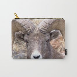 Watercolor Sheep, Bighorn Ram 02, Drake, Colorado, Persistence Carry-All Pouch | Digital, National, Drake, Horns, Carlsonimagery, Painting, Mountain, Carlson, Watercolor, Estes 