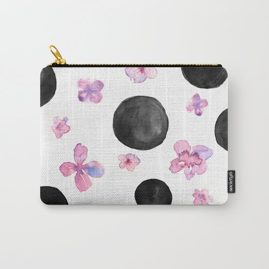 Flora dots Carry-All Pouch