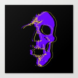 Skull - Purple Canvas Print