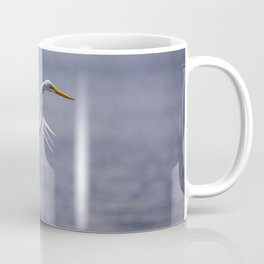 Great Egret Landing Coffee Mug