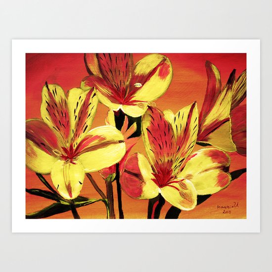 Day lilies Art Print