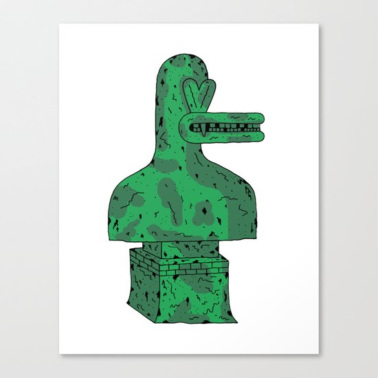 Duck Statue I Canvas Print
