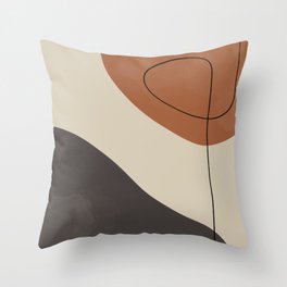 Modern Abstract Shapes #3 Throw Pillow