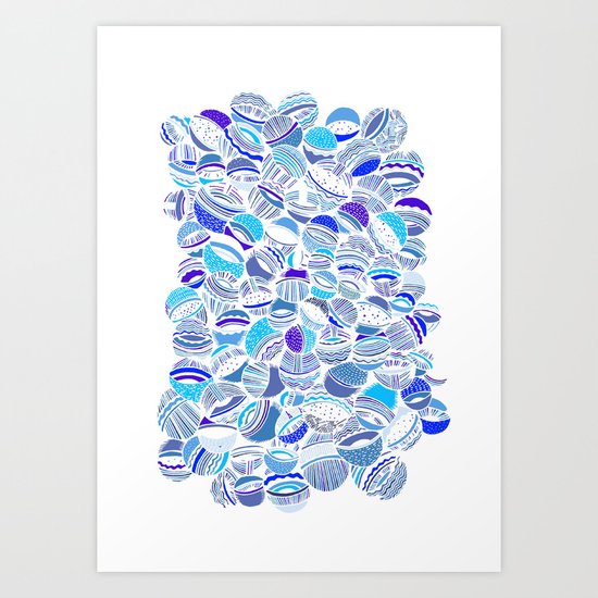 Aristoloschia Blue Art Print