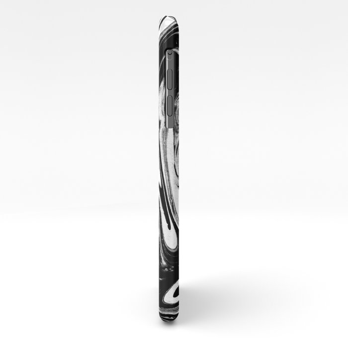 Yutori Spilled Ink Marble Painting Black And White Monochromatic