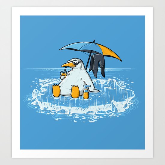 GLOBAL WARMING PROBLEM Art Print