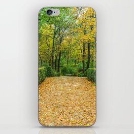 Spain Photography - Beautiful Park In The Forest iPhone Skin