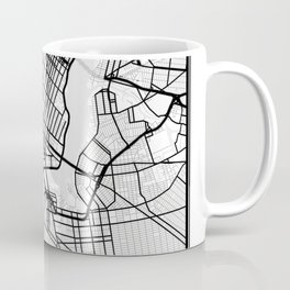 New York Light City Map Coffee Mug