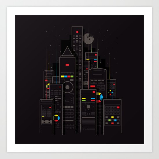 Remote City Art Print