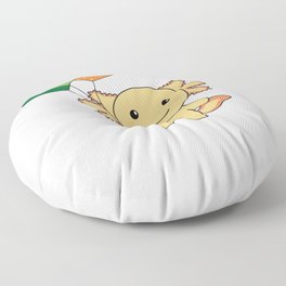 Axolotl With Ireland Balloons Cute Animals Floor Pillow