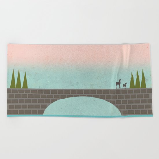 When Country Meets the Sky Beach Towel