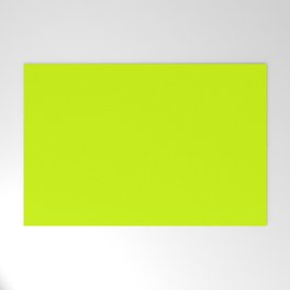 Bright green lime neon color Welcome Mat