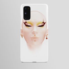 Pink Make-Up Face Art Print Android Case