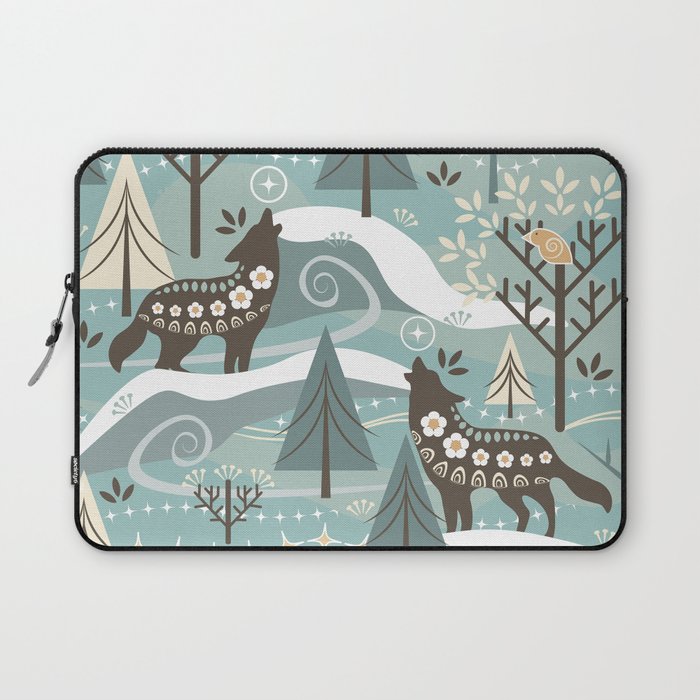 Grey Wolves--Song of Life Laptop Sleeve