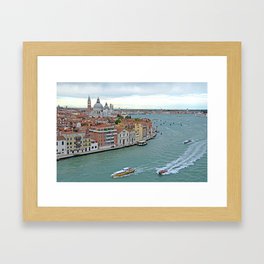 Venetian Sail Away Framed Art Print