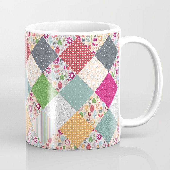 paper cut flower diamonds Coffee Mug