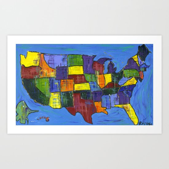 U.S.A. Art Print