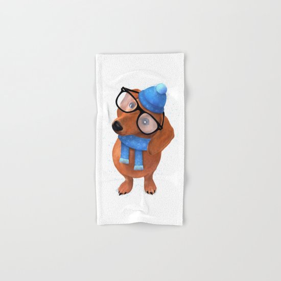 Smart Dachshund Hand & Bath Towel