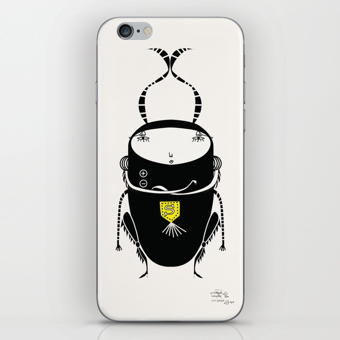 black cricket iPhone Skin