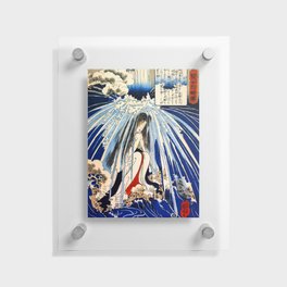 Hatsuhana Doing Penance Under the Tonosawa Waterfall Floating Acrylic Print