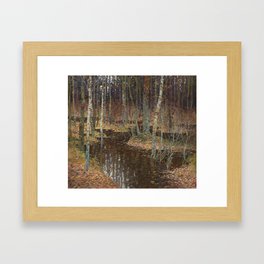 Autumn flood Framed Art Print