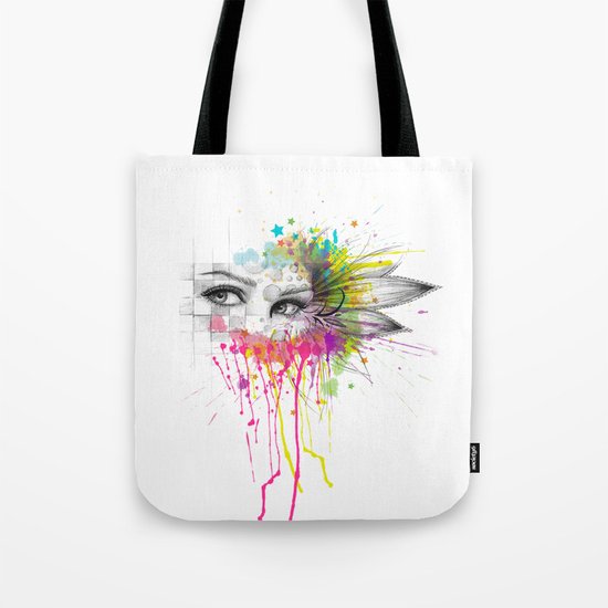 Beautiful Flower Eyes Tote Bag