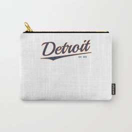 Retro Classic City of Detroit Michigan Vintage Carry-All Pouch