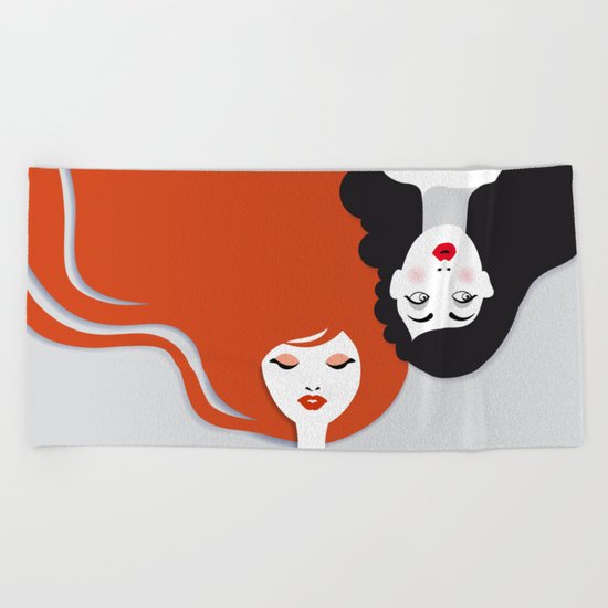 Beauty comes in all colors Beach Towel