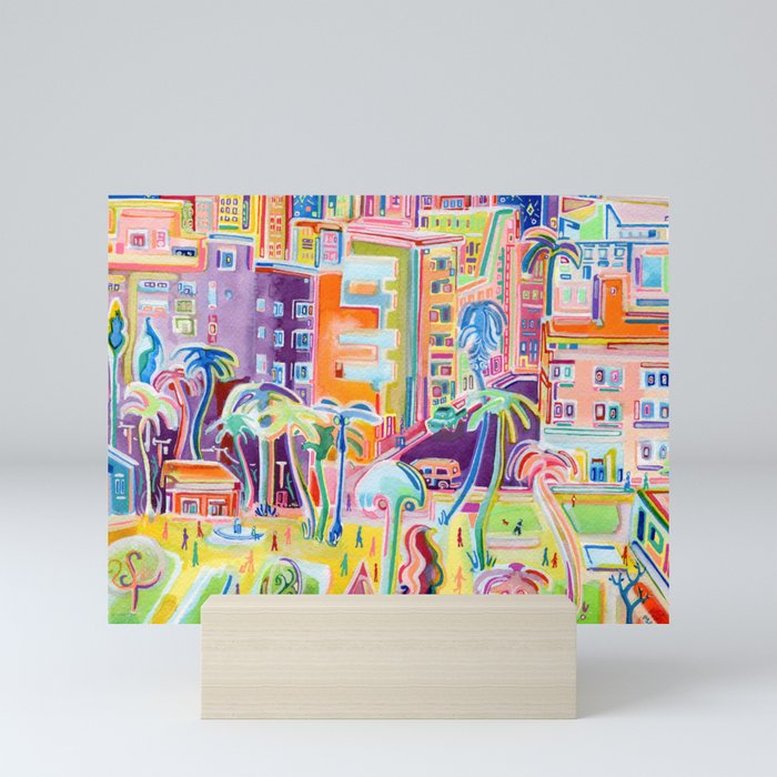 Miami Electric Mini Art Print