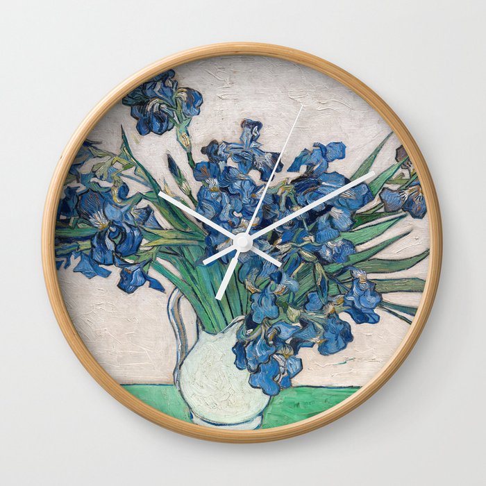 Vincent van Gogh - Irises Wall Clock