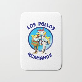 Los Pollos Hermanos Bath Mat | Mexico, Graphicdesign, Digital, Menu, Comic, Logo, Meme, Funny, Gustavo, Restaurant 