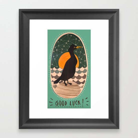 Good luck shag Framed Art Print