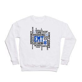 EMT Word Art Crewneck Sweatshirt