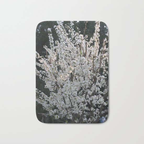 Plum in bloom Bath Mat