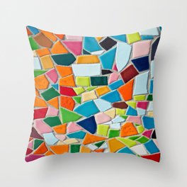 Mosaic Tiles Throw Pillow