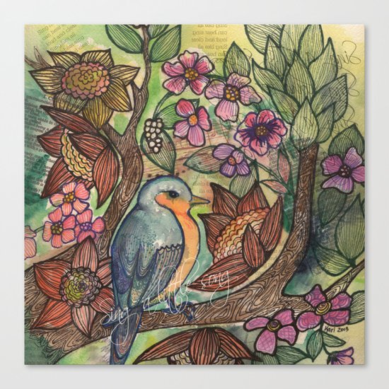 song bird Canvas Print
