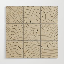 Line Distortion #1 Wood Wall Art